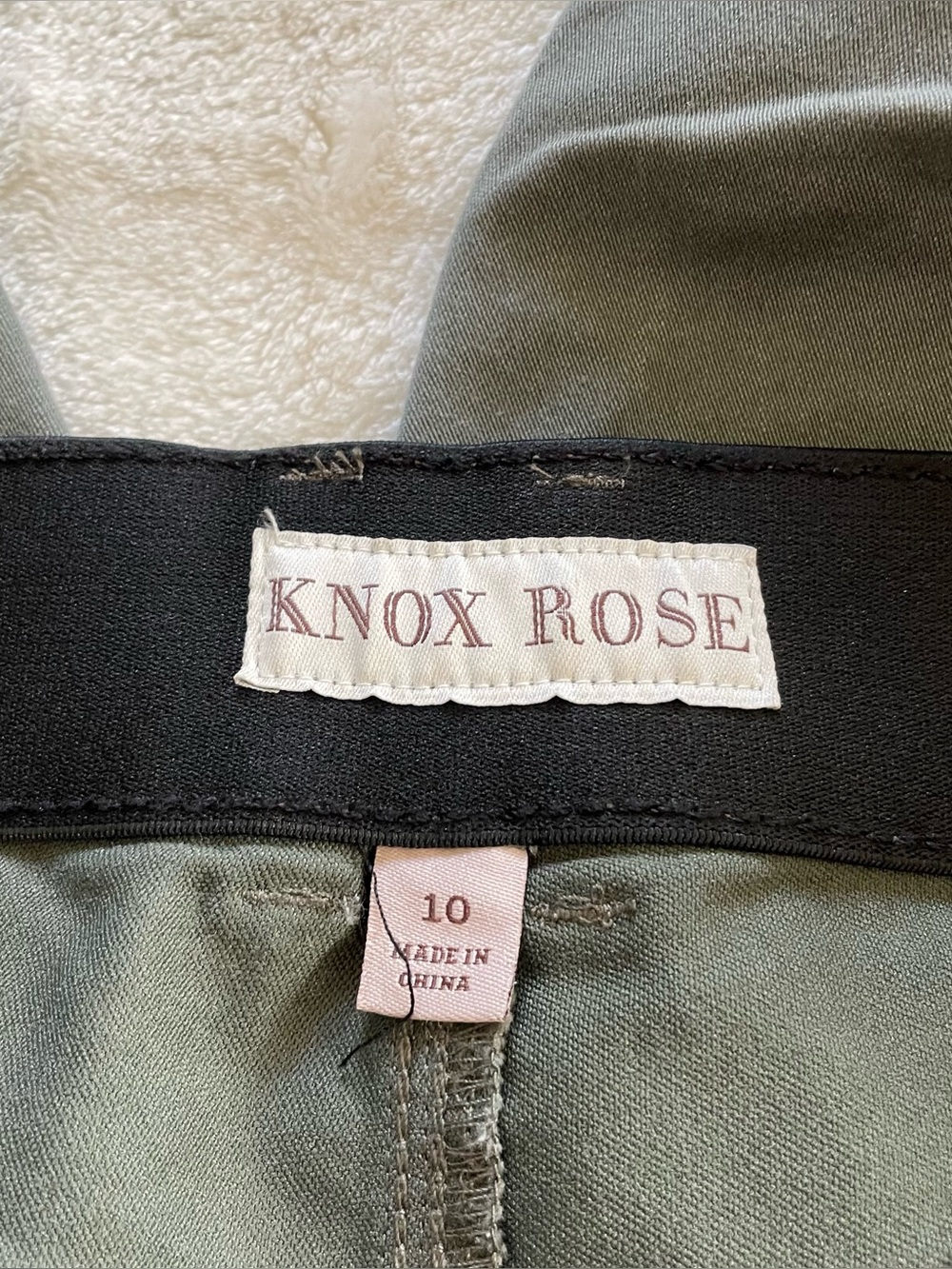 Knox Rose Olive Green Slacks size 10 - Picture 4 of 13